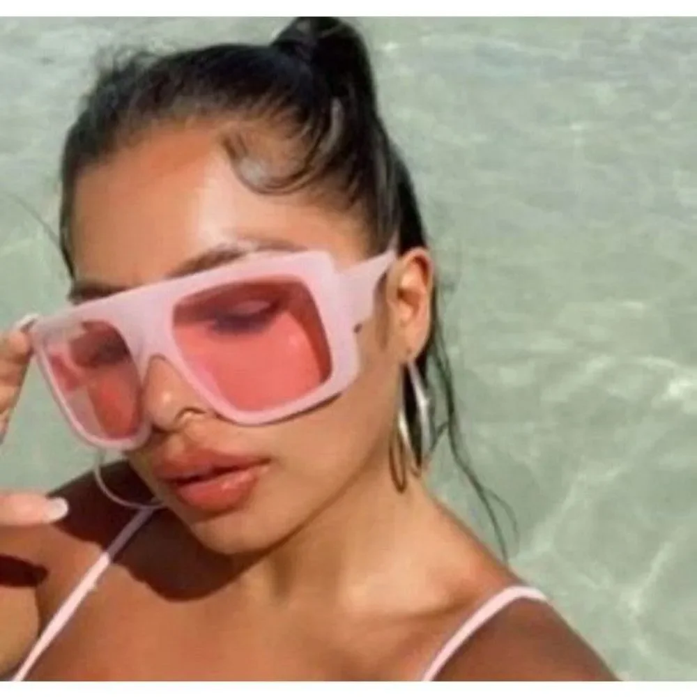 Ladies Pink Oversized Sunglasses